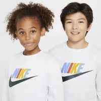 Nike Sportswear Club Fleece Big дитячі світшот колір коричневий