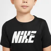 Nike Graphic Big дитячі (для хлопчиків) Short-Sleeve тренувальні Top колір чорний