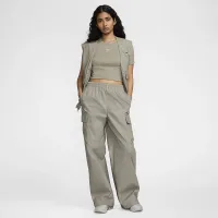Nike Sportswear Everything Wovens женская Mid-Rise Cargo Pants цвет зеленый