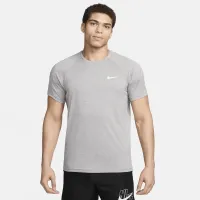 Nike чоловічі Heatheколір червоний Short-Sleeve Hydroguard Swim Shirt колір сірий