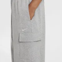 Nike Sportswear Girls' Dri-FIT оверсайз Fleece Pants цвет серый