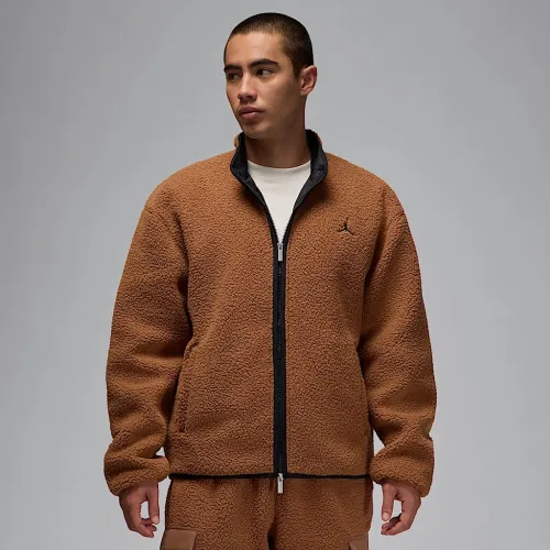 Nike Jordan Flight чоловічі High-Pile Fleece Куртка колір коричневий
