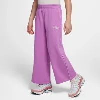 Nike Essentials Little детские French Terry Wide Leg Pants цвет фиолетовый