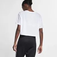 Nike Sportswear Essential жіноча Cropped Logo футболка колір білий