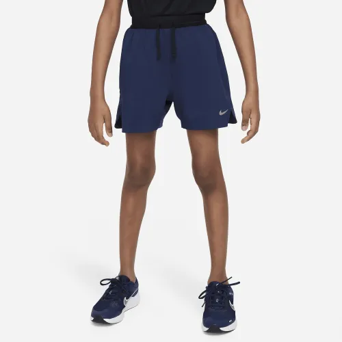 Nike Multi Tech EasyOn Big детские (для мальчиков) Dri-FIT тренировочные шорты синий