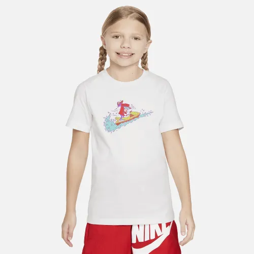Nike Sportswear Big дитячі футболка колір білий