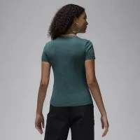 Nike Jordan Essential женская Slim футболка цвет зеленый