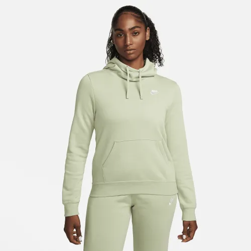 Nike Sportswear Club Fleece жіноча Funnel-Neck Толстовка з капюшоном колір зелений