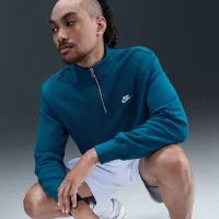 Nike Sportswear Club чоловічі 1/2-Zip Fleece Top блакитний