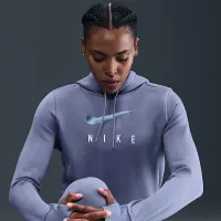 Nike One женская Therma-FIT Толстовка с капюшоном синий