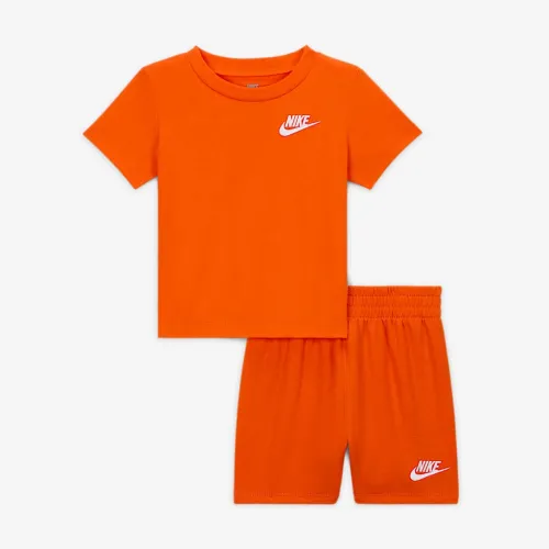 Nike Club Baby (12-24M) Knit шорти комплект Orange