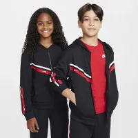 Nike Sportswear Club Big дитячі Full-Zip Knit Толстовка з капюшоном колір чорний
