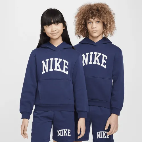 Nike Sportswear Club Fleece Big детские Толстовка с капюшоном синий