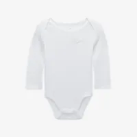 Nike Essentials Baby (0-9M) 3 пары Long Sleeve Bodysuits Pink