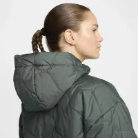 Nike Sportswear Essential женская Quilted Anorak Куртка цвет зеленый