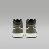 Nike Air Jordan 1 Mid Big детские Кроссовки цвет черный