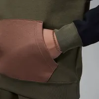 Nike Jordan MJ Brooklyn Big детские Fleece Pullover Толстовка с капюшоном цвет зеленый