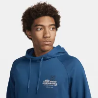 Nike мужские Dri-FIT Hooded Fitness Pullover синий