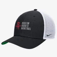 Houston Rockets 2024/25 Rise Icon Edition Nike NBA Trucker Cap цвет черный