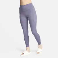 Nike One женская С высокой Талией 7/8 лосины с карманамицвет фиолетовый