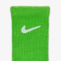 Nike Dri-FIT Performance Basics Big детские Crew носки (6 пары) цвет зеленый