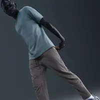 Nike Unlimited мужские Dri-FIT Tapeцвет красный Leg Versatile Pants цвет серый