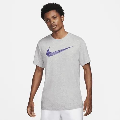 Nike Dri-FIT мужские Fitness футболка цвет серый