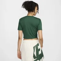 Nike Sportswear Essential жіноча Slim Cropped футболка колір зелений