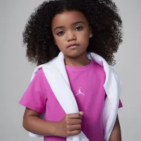 Nike Jordan Brooklyn Essentials Little детские футболка Костюм Pink