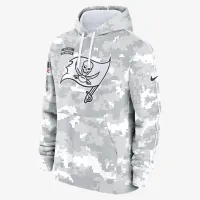 Tampa Bay Buccaneers Salute to Service Primary Edge Club чоловічі Nike NFL Pullover Толстовка з капюшоном колір білий