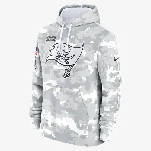 Tampa Bay Buccaneers Salute to Service Primary Edge Club чоловічі Nike NFL Pullover Толстовка з капюшоном колір білий