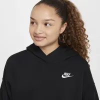 Nike Sportswear Club Fleece Big дитячі оверсайз Pullover Толстовка з капюшоном колір чорний