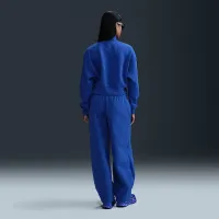 Nike Sportswear Phoenix Fleece женская 1/2-Zip Cropped свитшот синий