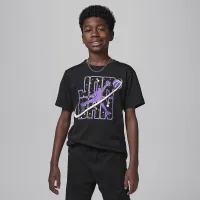 Nike Jordan Big дитячі Flight Galaxy Glow футболка колір чорний