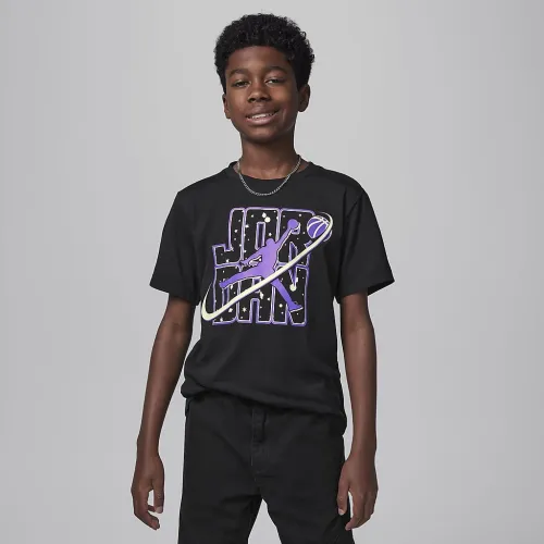 Nike Jordan Big детские Flight Galaxy Glow футболка цвет черный