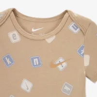 Nike Baby (12-24M) 2-Piece Printed Bodysuit набор цвет серый
