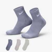 Nike Everyday Plus Cushioned тренувальні Ankle шкарпетки (3 пар) різнокольорові
