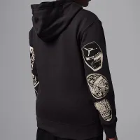 Nike Jordan MVP Big дитячі Fleece Pullover Толстовка з капюшоном колір чорний