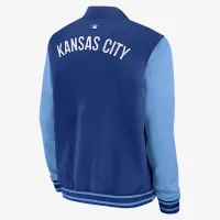 Kansas City Royals Authentic Collection Dugout мужские Nike MLB Full-Zip Bomber Куртка синий