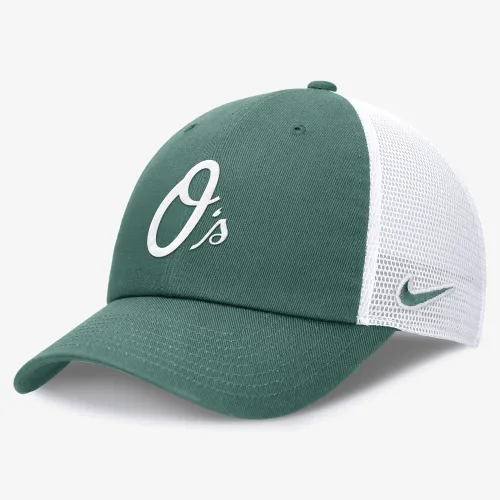 Baltimore Orioles Bicoastal Club мужские Nike MLB Trucker Adjustable Hat цвет зеленый