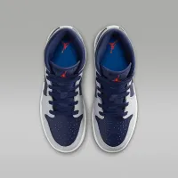 Nike Air Jordan 1 Mid Big детские Кроссовки синий