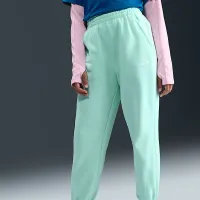 Nike Sportswear Club Fleece Big дитячі Loose Pants колір зелений