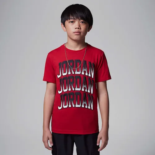 Nike Jordan Big дитячі 3K футболка колір червоний