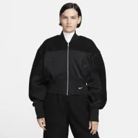 Nike Sportswear Collection женская High-Pile Fleece Bomber Куртка цвет черный