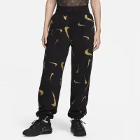 Nike Sportswear женская С высокой Талией Fleece Printed Joggers цвет черный