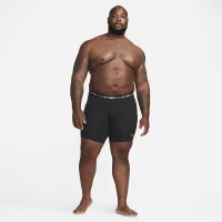 Nike Dri-FIT Ultra Stretch Micro чоловічі Long Boxer Brief (3 пари) колір чорний