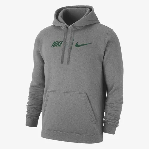 Nike Club Fleece мужские для гольфа Толстовка с капюшоном цвет серый