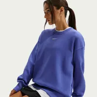 Nike Sportswear Phoenix Fleece женская оверсайз Crew-Neck свитшот синий