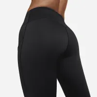 Nike Go женская Firm-Support Mid-Rise 7/8 лосины с карманамицвет черный