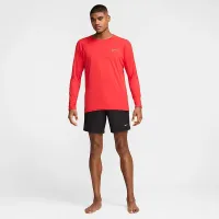 Nike Essential мужские Long-Sleeve Hydroguard Swim Shirt цвет красный